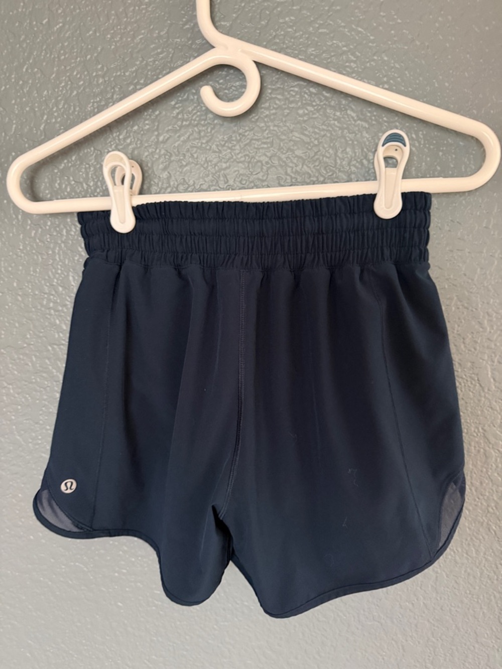 Lululemon athletica Women's Navy Hottie Hot High Rise Running Shorts 4” inseam